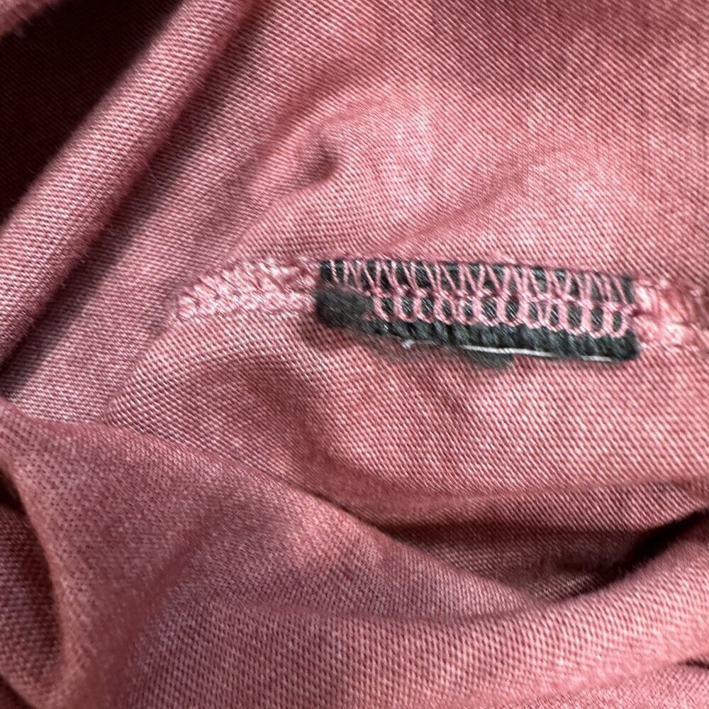 John Varvatos Polo Shirt Men XXL Pink Acid Wash Pocket - Picture 7 of 10